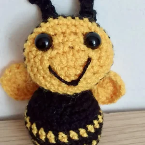 Baby Bee Crochet Keychain Pattern