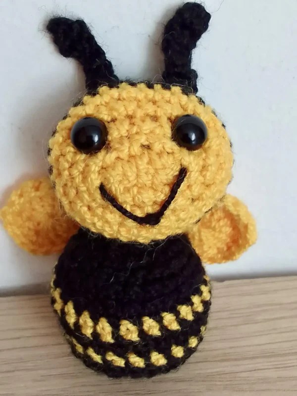 Baby Bee Crochet Keychain Pattern