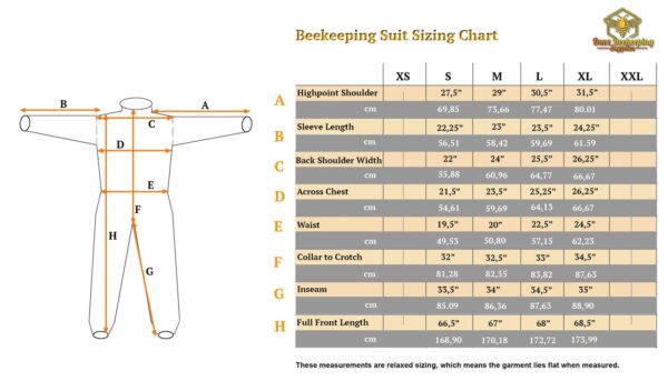 Ventilated Beekeeping Suit and Family Stickers - YKK Metal Zippers - Men & Women - Total Protection - Self-Supporting Round Veil - 8 Pockets - Image 7